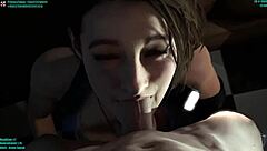 Jill Valentine Face Fucked Parody