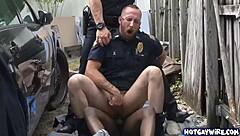 Two officers of the law take advantage of a black man