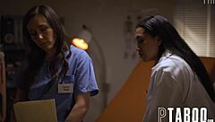 Sage and Vicki's taboo medical play leads to wild sex session