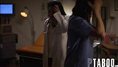Sage and Vicki's taboo medical play leads to wild sex session
