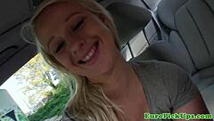 pulled blonde amateur sucking dick