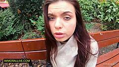 Mean Russian stepsister bullies her sister, but crafty teen surprises with monster cock creampie