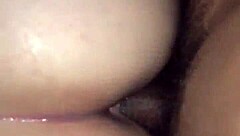 My horny latina girlfriend squirts from bbc fucking