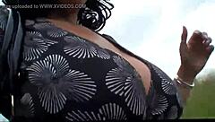 Danica Collins reveals curves in British country stockings