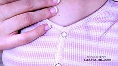 Brunette model rims agent during audition.