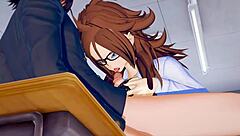 Android 21 joins Goku and Vegeta in wild DBZ threesome