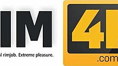 Sexy client in kitchen says 'lick my ass' to handyman