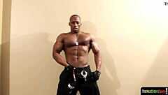 muscular bbc hunk asks, 'want to see me jerk my big dick?'