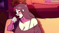 cute animation of a boy and his friend in hentai style