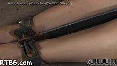 bound couple in bdsm movie scene