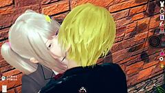 【性格ポジティブで明るい】 Ai女プレイエロ動画 金髪爆乳jk編!