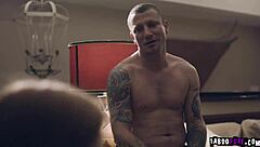 teen maya rides cock while dee gets railed hard