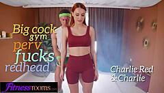 Can Charlie Red handle that huge dick in the gym today?