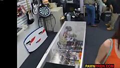 busty nerd says 'fuck me for my loan'