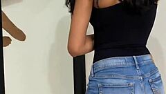 My stepsister teases me first and we have sex when she's by herself