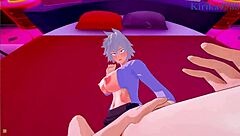 Mitsuki Bakugo and Izuku Midoriya intense sex in my hero academia hentai