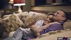 teen maya rides cock while dee gets railed hard