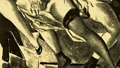 Vintage Hentai Cartoon With Erotic Anime Illustrations