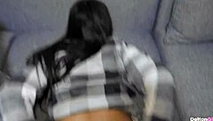 Teen Rides Ass In Hard Missionary Sex