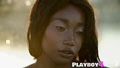 Ebony Teen Selene Poses, Reveals Big Ass Seductively.