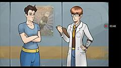 Deep Vault 69 Hentai Game Features 3some with Big Tits in Fallout Parody.