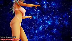 Kanon Dances Nude On Sand Planet In Hentai Style!