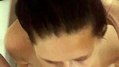 sucking his hard dick, licking and face fucking