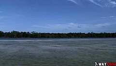 Amateur Blonde With Big Tits In Outdoor 3some. She Has Tattoos And Boobs On Display.