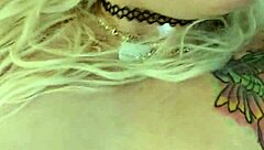 Petite Blonde Alina Squirts While Masturbating In Hotel Room