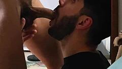 Intense gay blowjob action explodes!