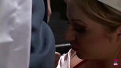 A beautiful blonde gets her tight pussy drilled and then gets fucked in the ass by a big cock.