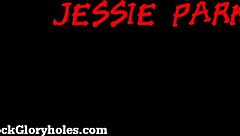 Sweet Redhead Teen 18+ Gives Blowjob in Bathroom Thong, Becomes Glory Hole Slut with Cumshot