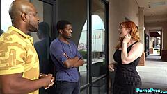 hey, wanna see redhead lauren phillips take on two bbcs in wild anal threesome?