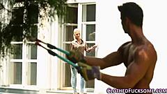 Satin Clothed European Slut Jizzed