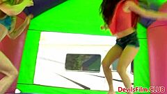 sweet lez teens toy and lick pussies in bikinis