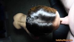 Gay Asian amateur's first time bareback POV experience with a ladyboy