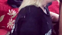 Blonde can't stop sucking