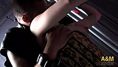 Follando entre rejas with dildo toys and latina couple 😏