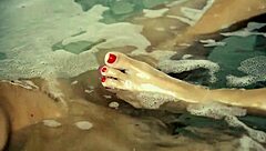 Couple Performs Intense Underwater Blowjob and Fucking in Jacuzzi