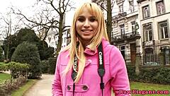 Petite European Babe in Lingerie Close Up