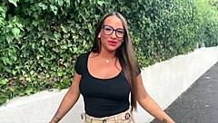 Mila, you back with those glasses for some hard sex? Let's do deepthroat and doggystyle rough!