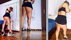 Diverse compilation of undressing and masturbation in October 2023