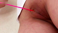 Hairless Girl Ruka Does Rope Insertion Masturbation With Suggestive Moves