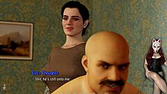 tales from the deep eve 3 - brunette milf gives rough handjob to old neighbour in fishnets