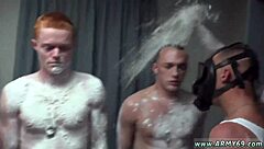 teen gay army hazing with blowjob and fucking