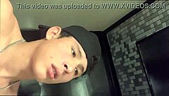 Funny straight jock records me in the shower and gives a deep kiss.