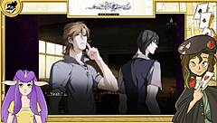 Muscular asian bodybuilder takes monster cock in sweet pool yaoi game part 12.