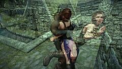 Skyrim Darkest Desires: 3D Roleplay with Ysolda in Rough Bondage