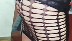 Latina mature sammy shows big boobs in kitchen