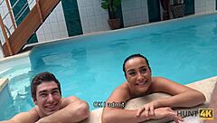 in this hunt4k clip, free spa time comes with a blowjob and fucking